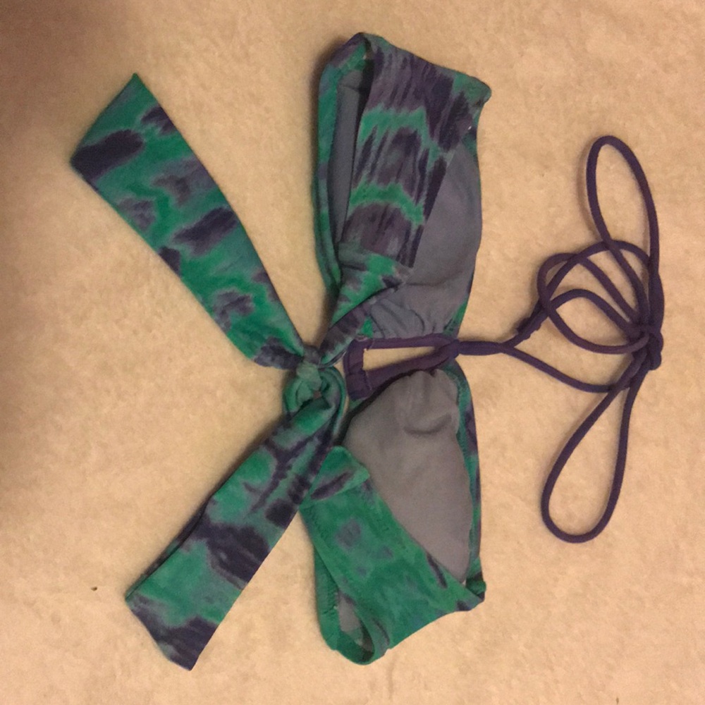 Tie Dye Ruffle Bikini - Picture 3 of 5